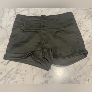 Mossimo Supply Co. High Waist Dark Green Shorts